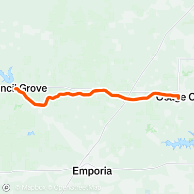 FHNT Osage To Council Grove And Back 78 9 Mi Cycling Route On Strava