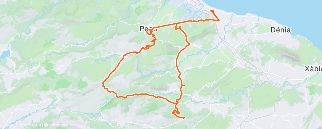 Карта физической активности (Morning Ride)