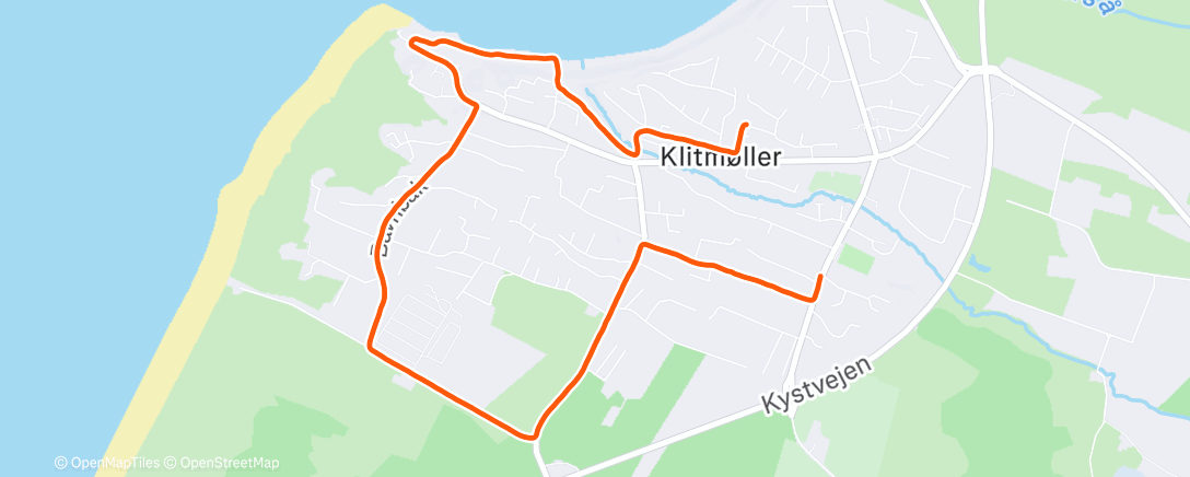 Map of the activity, Morning Run