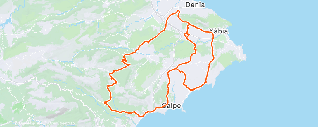 Mapa da atividade, Morning Ride
