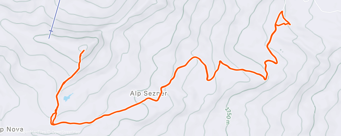 Map of the activity, Traillauf am Nachmittag