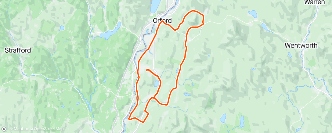 Map of the activity, Friendly pace