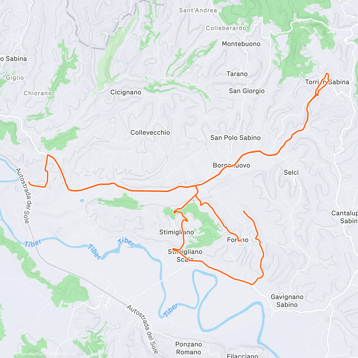 Map of the activity, Morning Ride