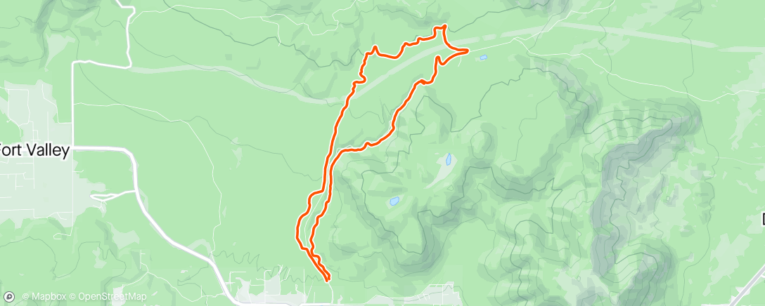 Map of the activity, Flagstaff