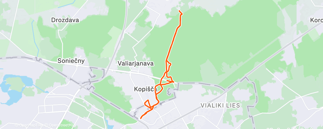 Map of the activity, Наконец-то пришел минус и солнышко. Но без снега)