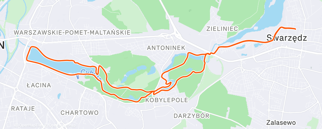 Map of the activity, Afternoon Gravel Ride