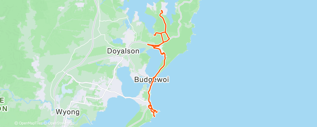 Map of the activity, Morning Ride