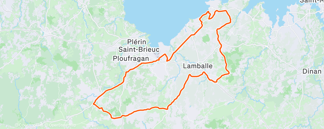 Карта физической активности (Morning Ride)