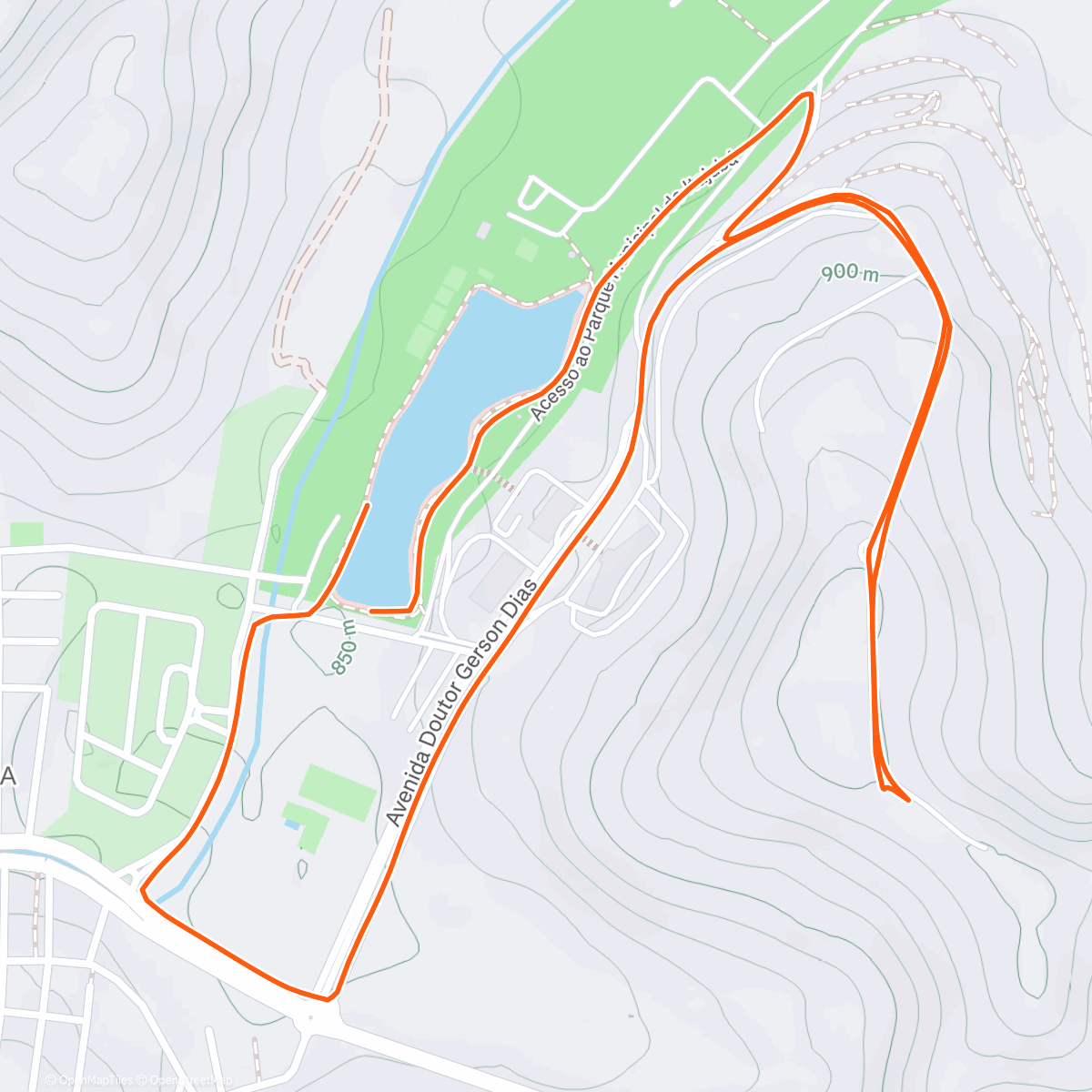 Map of the activity, Percurso do 2° treinão de corrida!!