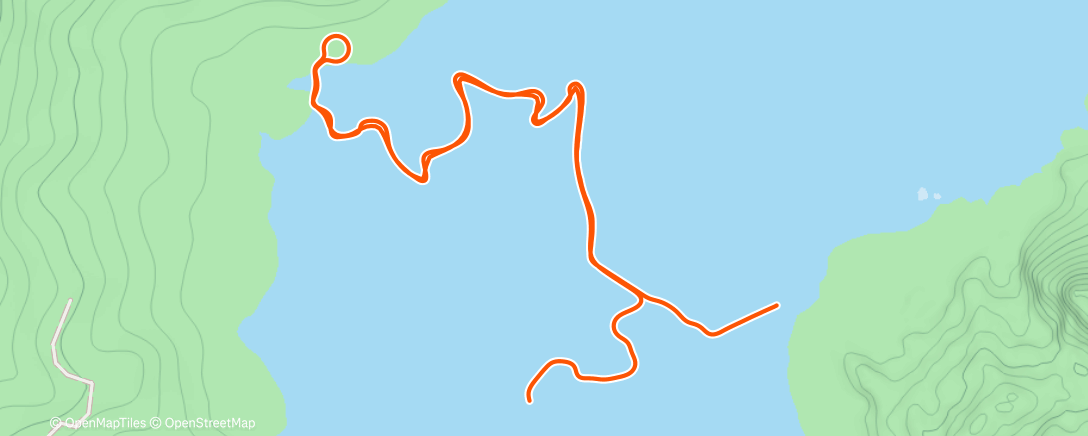 Карта физической активности (Zwift - Climb Portal: Cote de Domancy at 100% Elevation in Watopia)