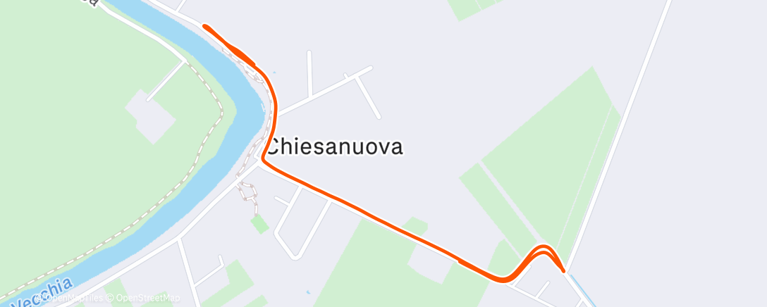 Map of the activity, defaticamento