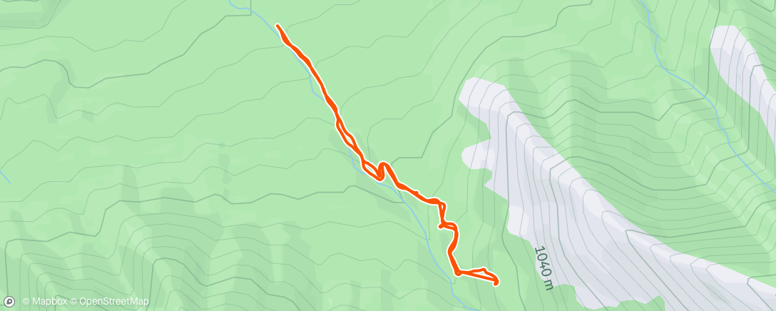 Map of the activity, Afternoon Hike