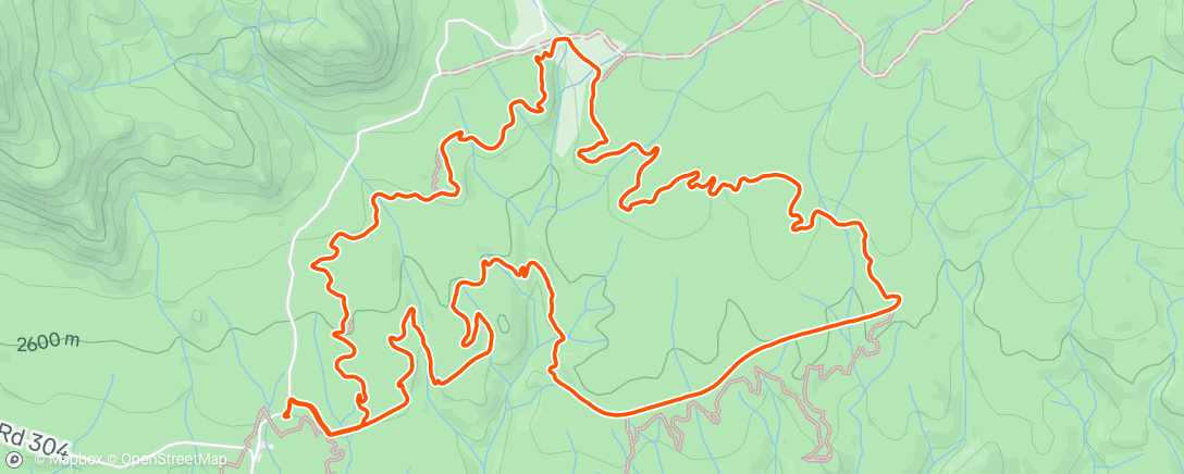 Map of the activity, Lunch Mountain Bike Ride
