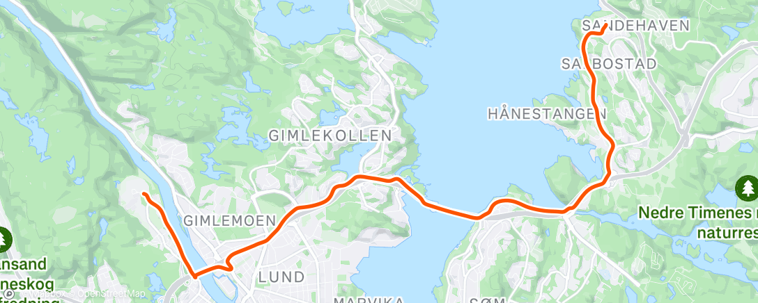 Map of the activity, Morning Ride