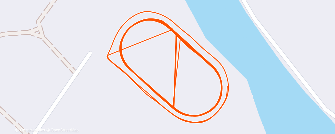 Map of the activity, Carrera de noche