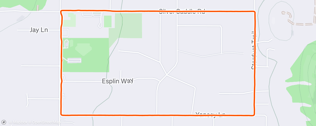 Map of the activity, Morning Run