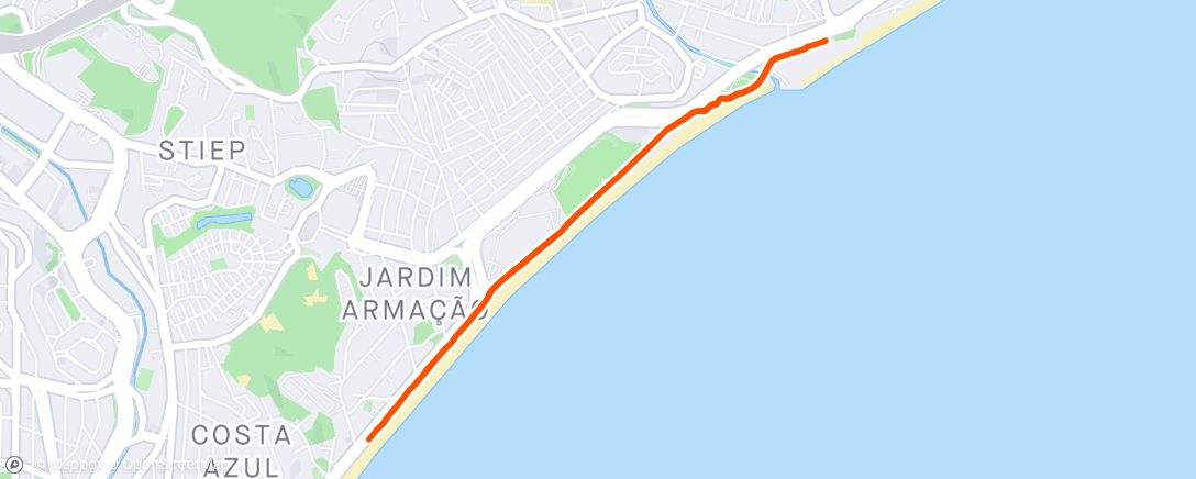 Mapa de la actividad (Corrida matinal)