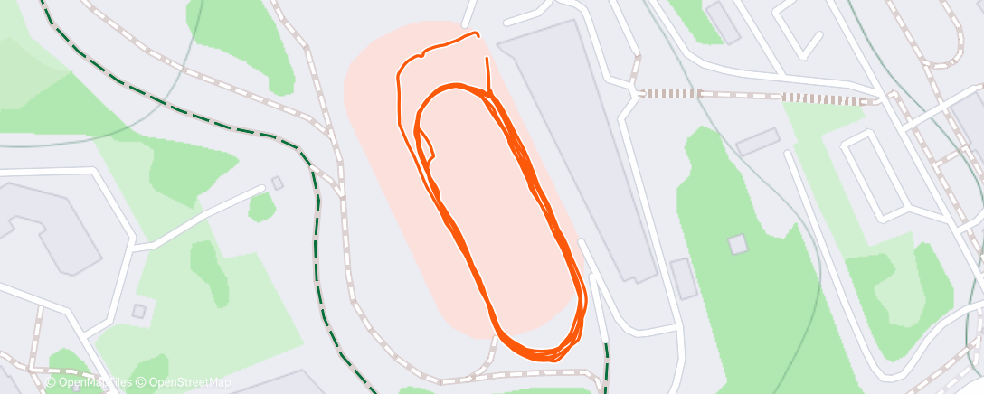 Map of the activity, Северный лыжный заезд (утро)