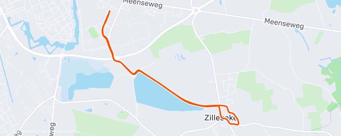 Map of the activity, Lunch Run