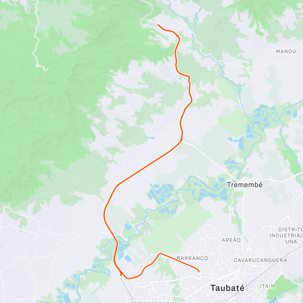 Map of the activity, Morning Ride