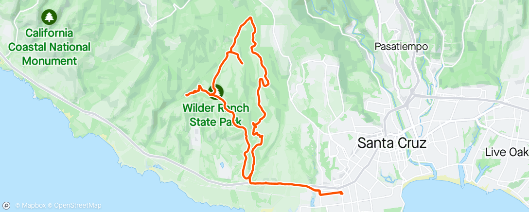 Mapa de la actividad (Lunch E-Mountain Bike Ride)