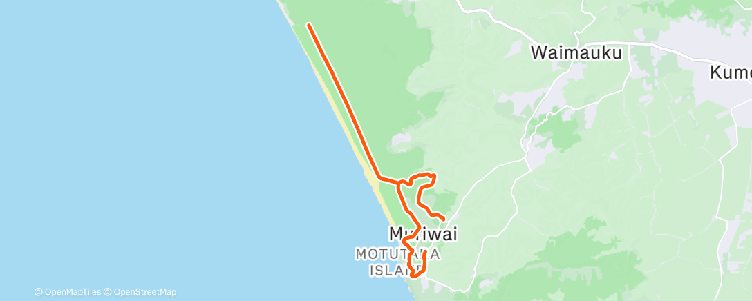 Map of the activity, Oaia Rd