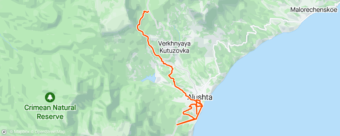 活动地图，Lunch Mountain Bike Ride