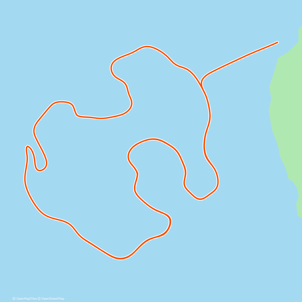 Map of the activity, Zwift - Volcano Circuit in Watopia