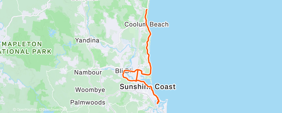 Carte de l'activité Road Cycling