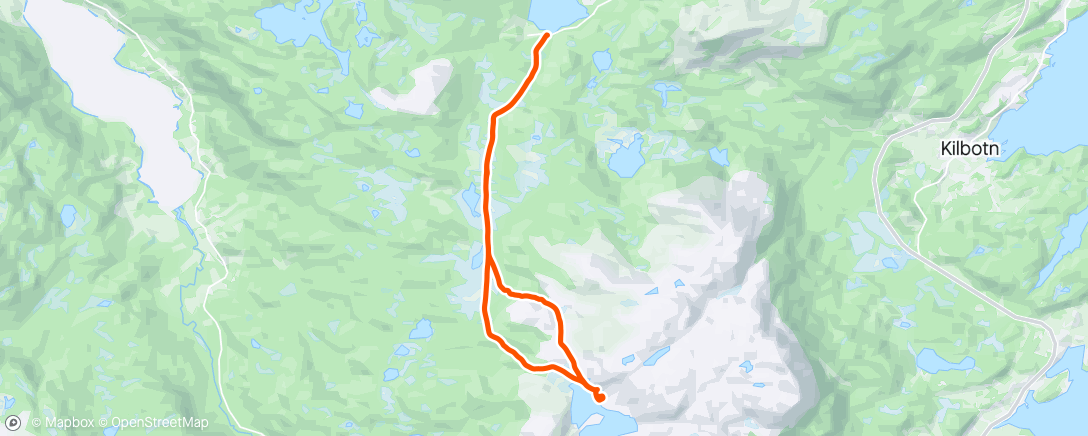 Map of the activity, Langvatnet
