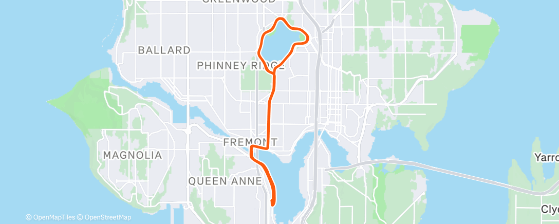 Map of the activity, Afternoon Ride