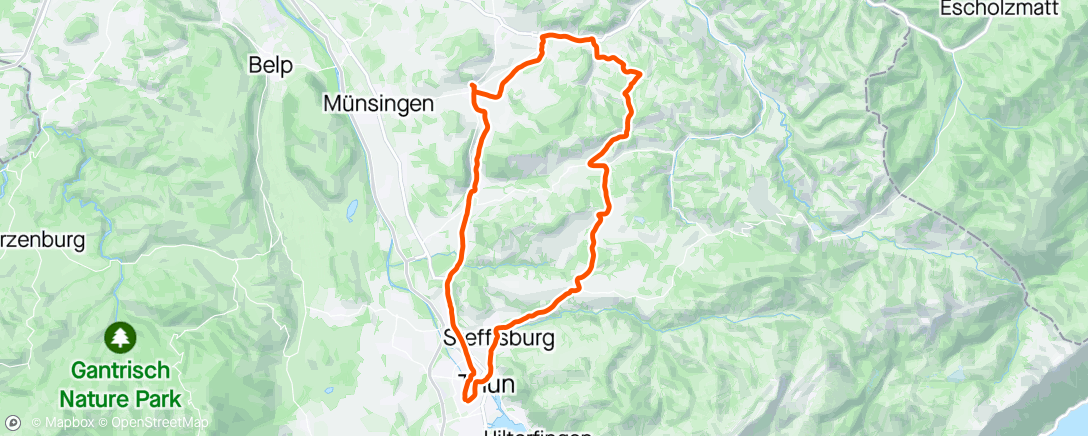 Map of the activity, Type 2 Fun Ride