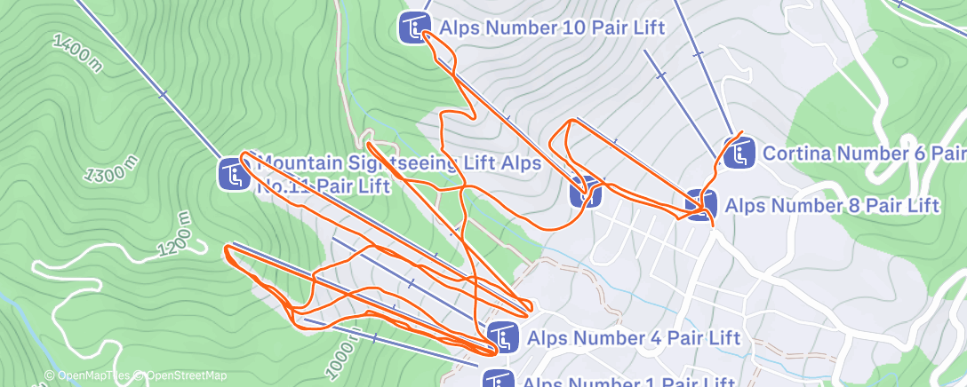 Mapa de la actividad (Afternoon Alpine Ski)