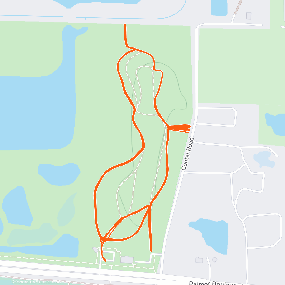 Map of the activity, Morning Run