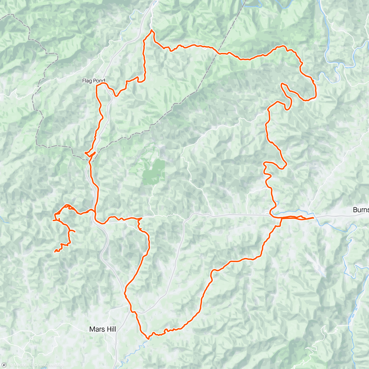 Map of the activity, Giro tribute ride
