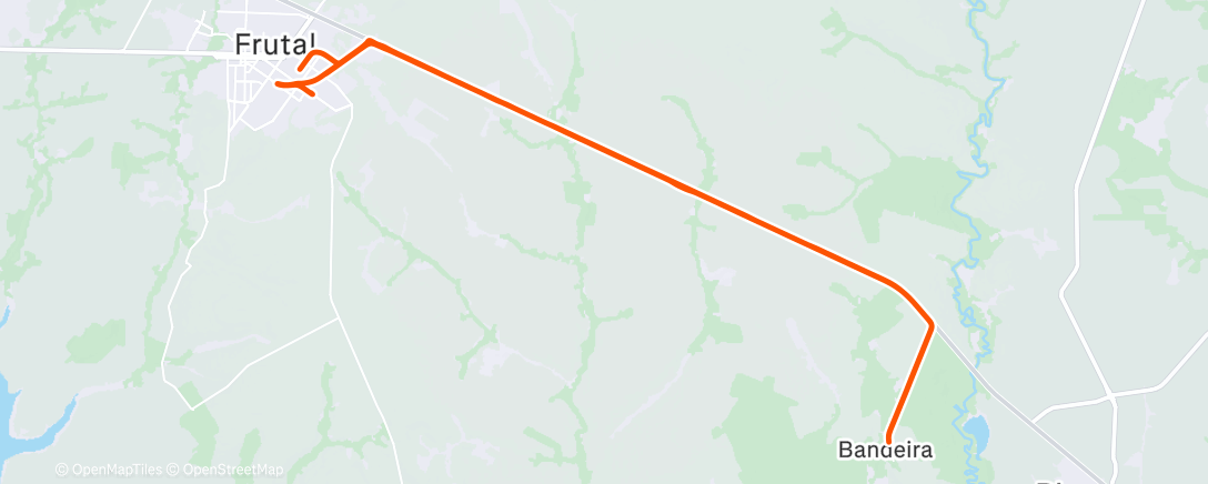 Map of the activity, Speed Solo (começando a semana)