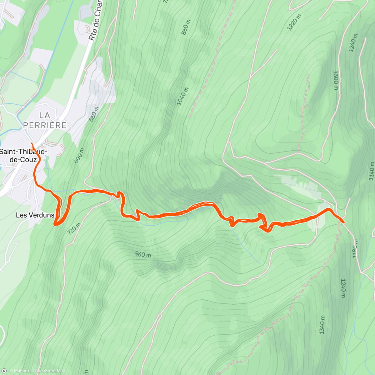 アクティビティ「Morning Trail Run 🐹」の地図