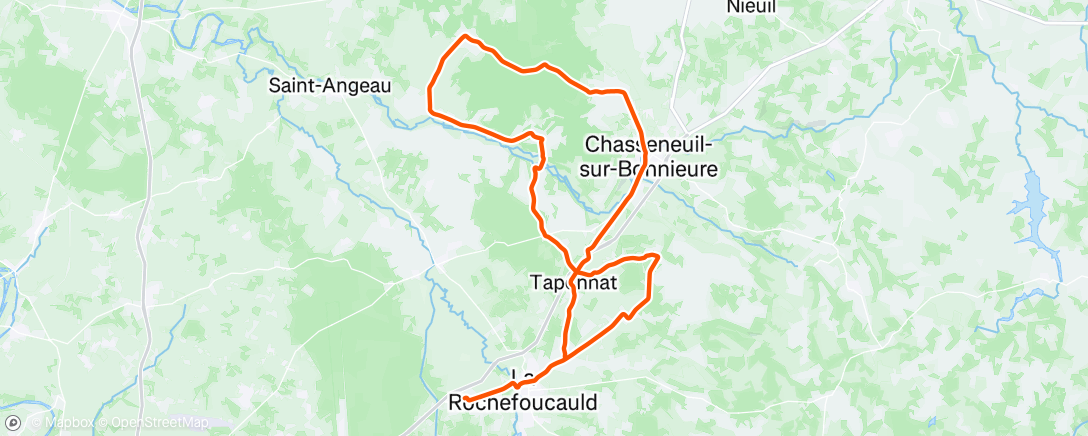 Map of the activity, Afternoon Ride