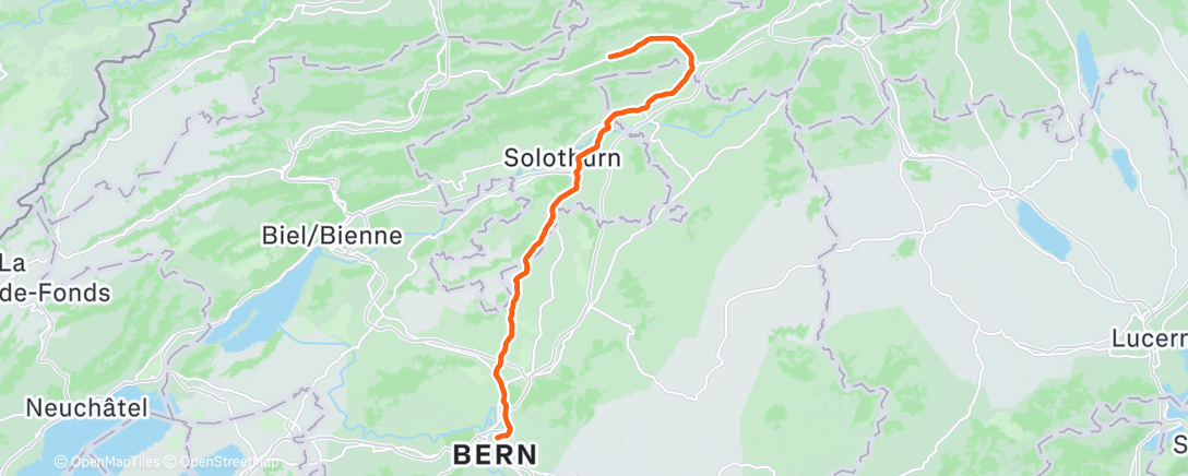 Map of the activity, Ride 2 Family Dinner