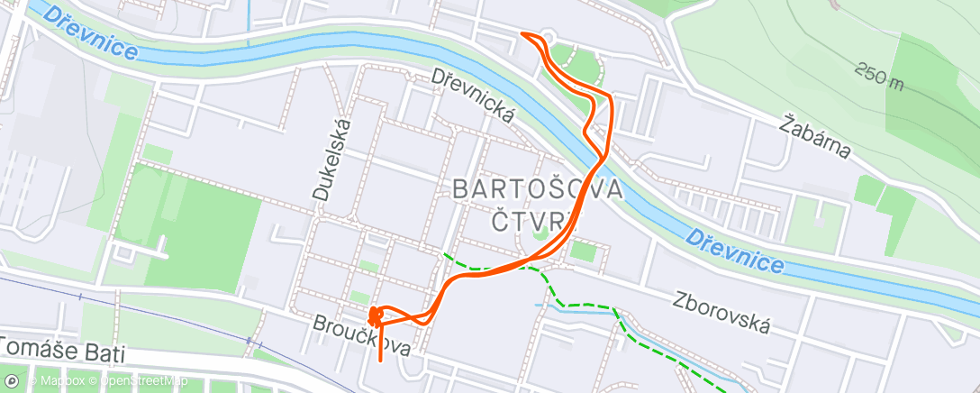 Mapa de la actividad (Afternoon Walk)