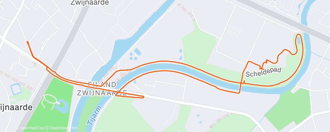 Map of the activity, Namiddagwandeling