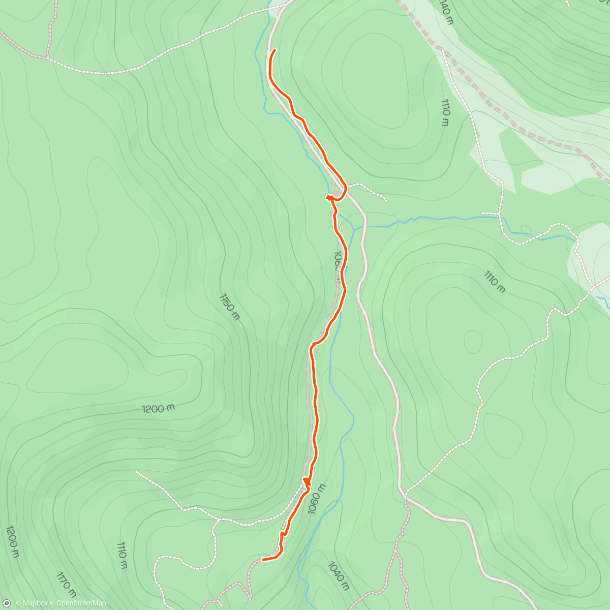 Map of the activity, Lunch hike