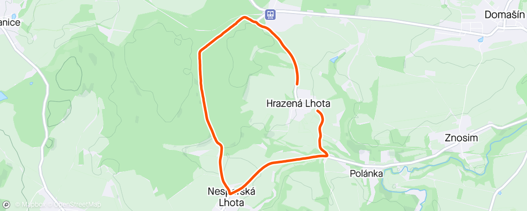 Mappa dell'attività Znovu na kolobezce