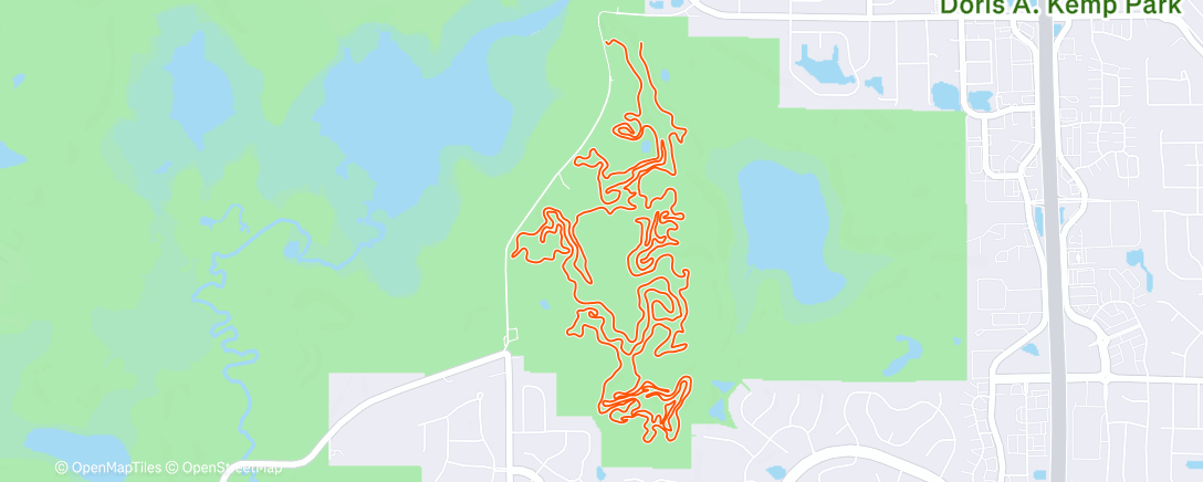 Map of the activity, Snot rockets and snow trails; no walk o shame today