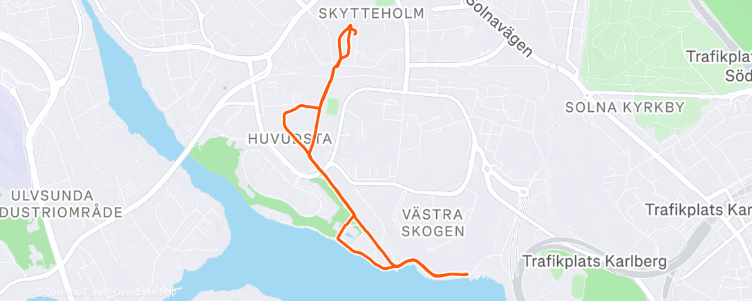 Карта физической активности (Recovery run (still have a cold))