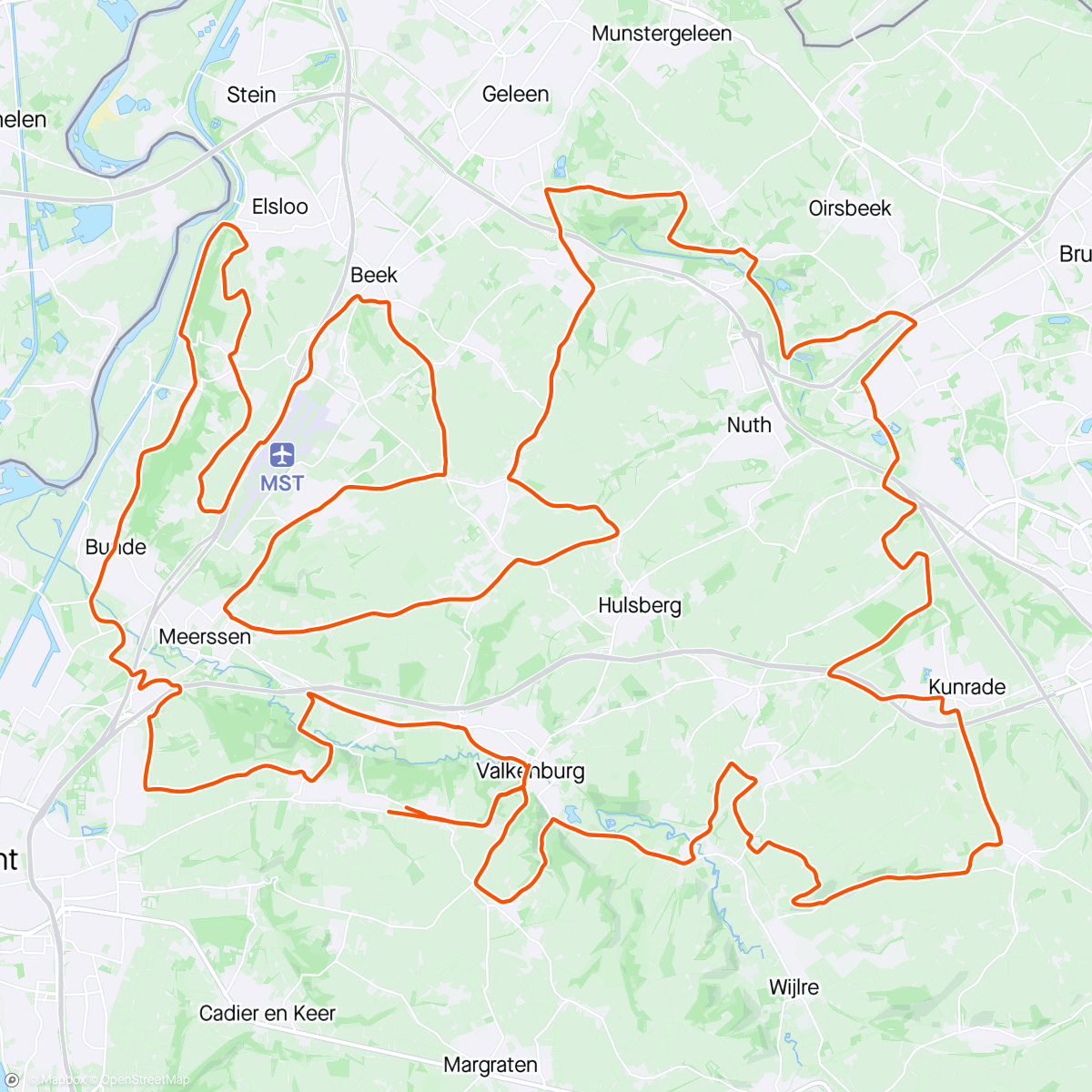 Map of the activity, Amstel Gold Toertocht met pa