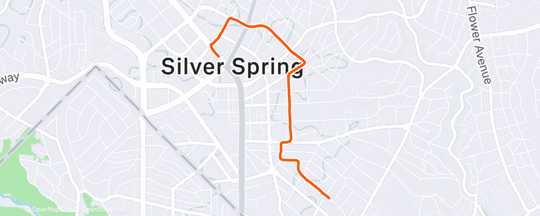 Map of the activity, 🔋 Afternoon Ride #singlespeed