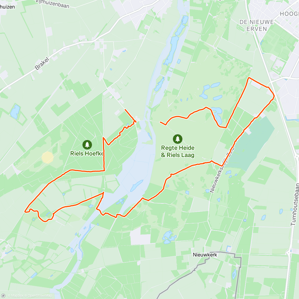 Map of the activity, Ochtendwandeling. Walkie Talkies. Prachtig begin van het nieuwe jaar.