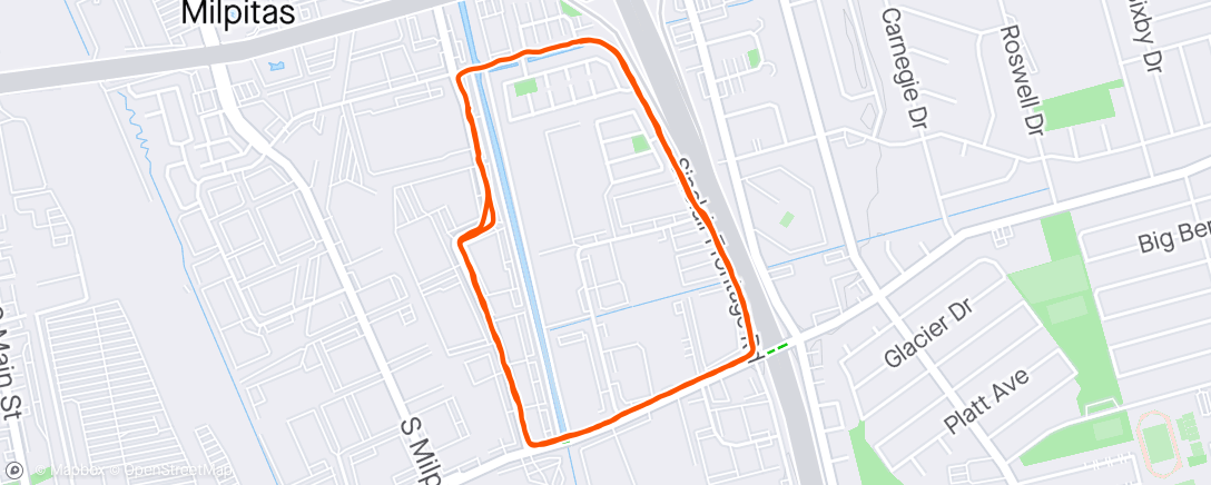 Mapa da atividade, Night Run