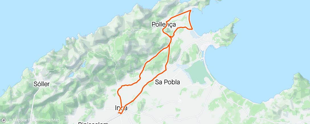 Map of the activity, Faro Formentor Aborted - 🥶🌧️